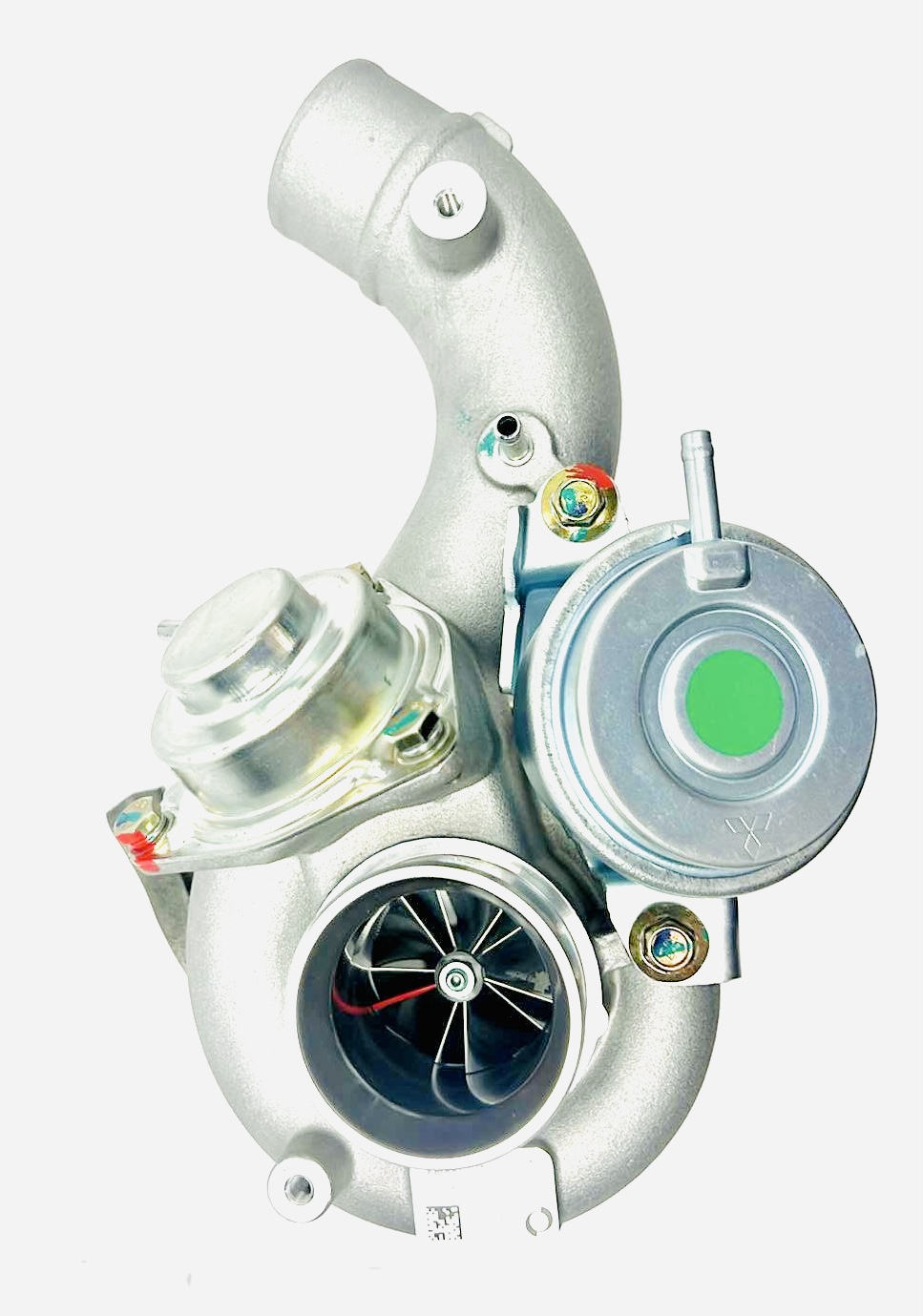 TURBO - HYBRIDE -  NEUF ADAPTABLE PRÉPARÉ EN FRANCE  - STAGE2 - TD04 - 6+6 pales - MFS PERFORMANCE D436
Diamètre admission - Ind : 41,95 mm / Exd : 56,02 mm / Angle : 30°
